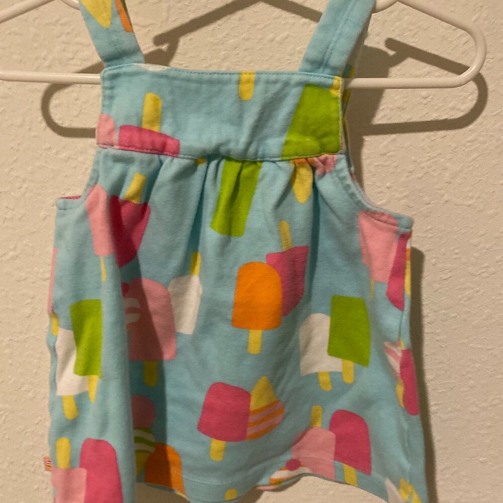 Carter’s Blue Popsicle & Ice Cream Print Dress – 9 Months